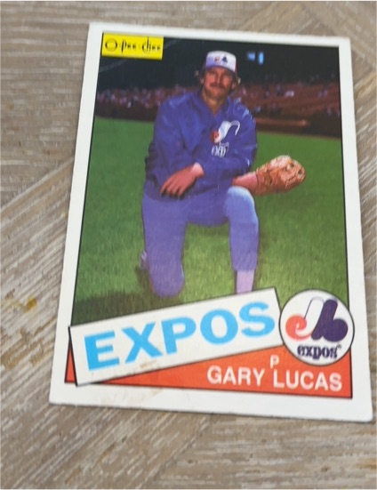 1985 O-Pee-Chee #297 Gary Lucas — front
