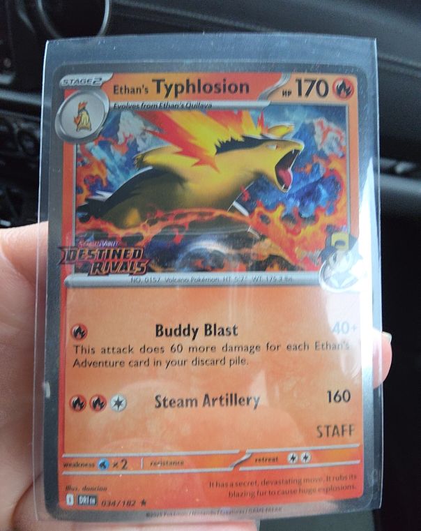 2025 Pokémon Destined Rivals #034 Ethan's Typhlosion — front