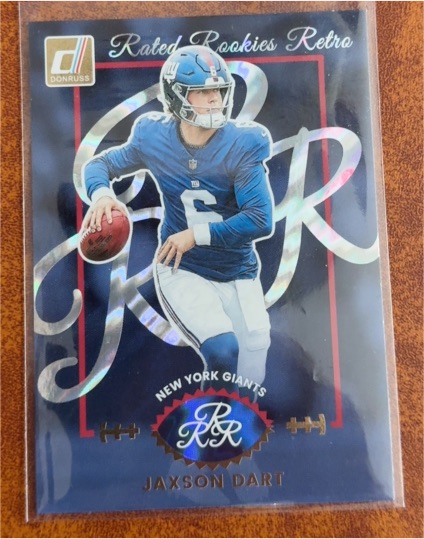 2025 Donruss Rated Rookies Retro #1 Jaxson Dart — front