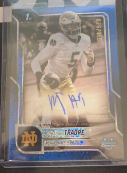 2025 Bowman University Chrome #30 Boubacar Traore — front