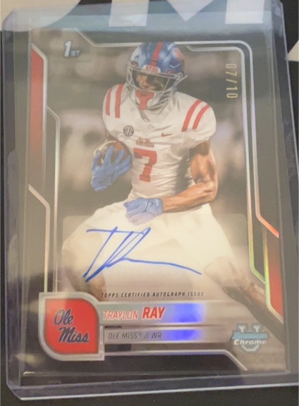 2025 Bowman Chrome #1st Bowman Traylon Ray — front