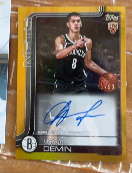 2025-26 Topps Flagship #208 Egor Demin — front