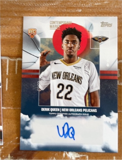 2025-26 Topps Contemporary Marks #CM-DQ Derik Queen — front