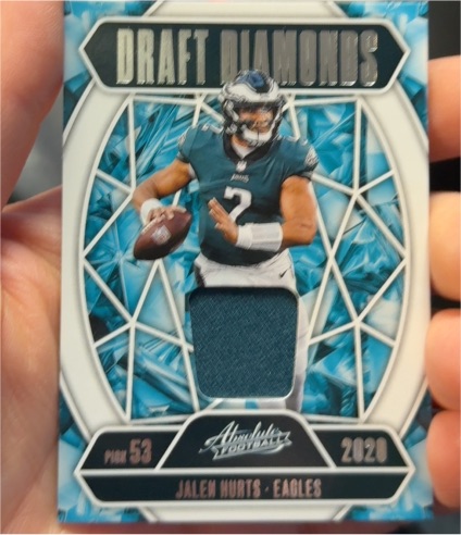 2025 Panini Absolute Draft Diamonds #DDJ-JHS Jalen Hurts — front