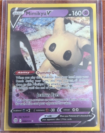 2022 Pokémon TCG Sword and Shield Brilliant Stars #068/172 Mimikyu V — front