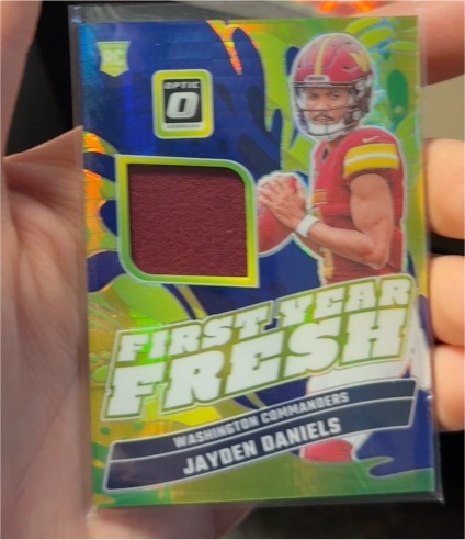 2024 Panini Donruss Optic First Year Fresh #FYF-JDS Jayden Daniels — front