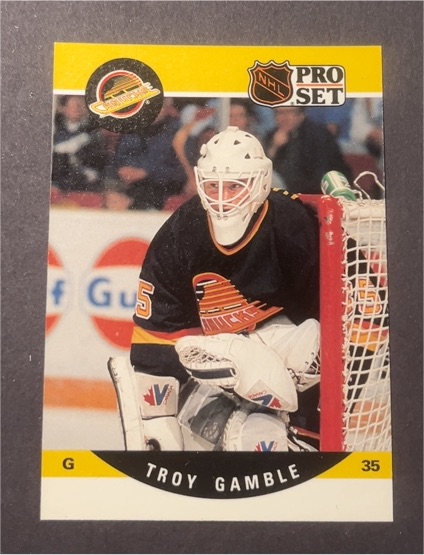 1990 Pro Set #35 Troy Gamble — front