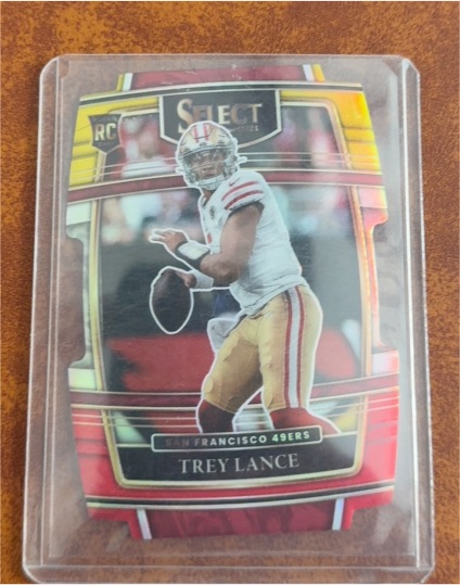 2021 Panini Select Concourse Die-Cut #45 Trey Lance — front