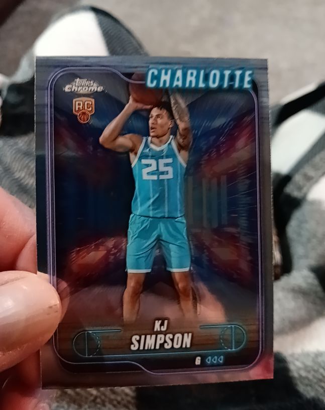 2024-25 Topps Chrome #102 KJ Simpson — front