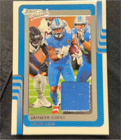 2025 Panini Donruss Threads #DTH-JGS Jahmyr Gibbs — front