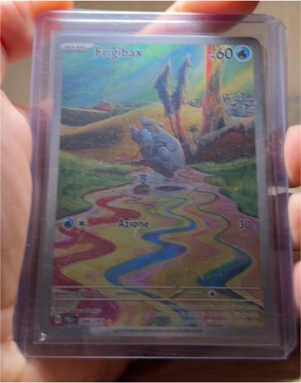 2023 Pokémon TCG Paldea Evolved #208 Frigibax Illustration Rare — front