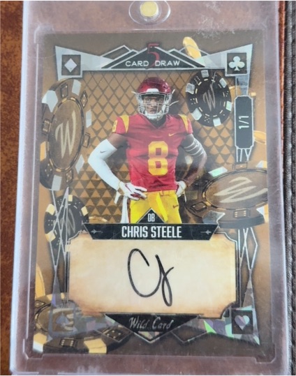 2022 Wild Card 5 Card Draw #Chris Steele — front