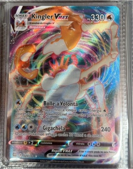 2022 Pokemon Brilliant Stars #029 Kingler VMAX — front