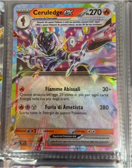 2024 Pokémon SV08 Surging Sparks #036 Ceruledge ex — front