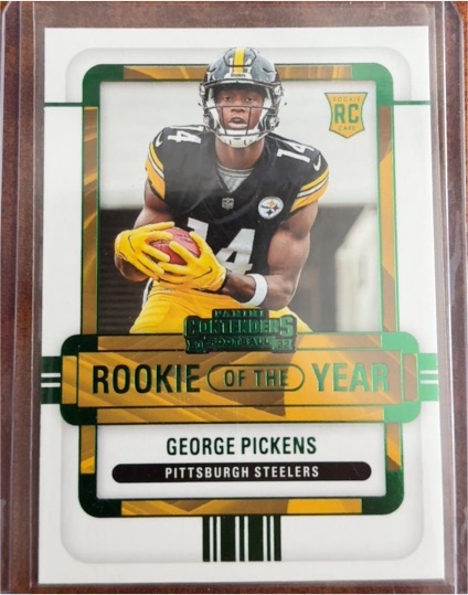 2022 Panini Contenders Rookie of the Year #ROY-GPI George Pickens — front