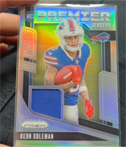 2024 Panini Prizm Premier Jerseys #PJ-KCN Keon Coleman — front