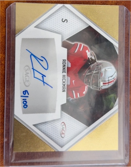 2023 SAGE Low Series Autograph Gold #A-RH Ronnie Hickman — front