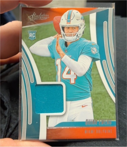 2025 Panini Absolute Rookie Materials #ARM-QES Quinn Ewers — front
