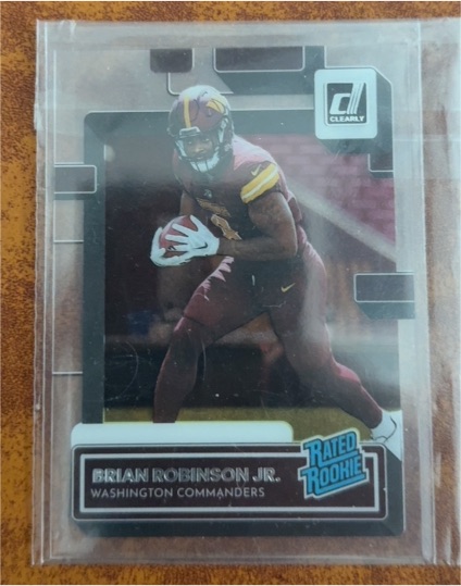 2022 Panini Donruss Clearly #77 Brian Robinson Jr. — front