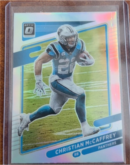 2021 Donruss Optic #160 Christian McCaffrey — front