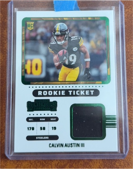 2022 Panini Contenders Rookie Ticket #RTS-CA3 Calvin Austin III — front