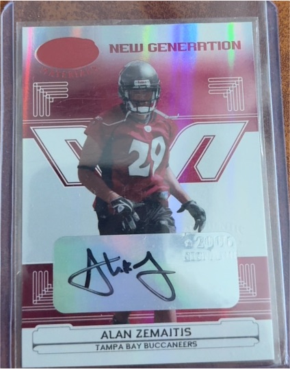 2006 Leaf Certified Materials New Generation Alan Zemaitis — front