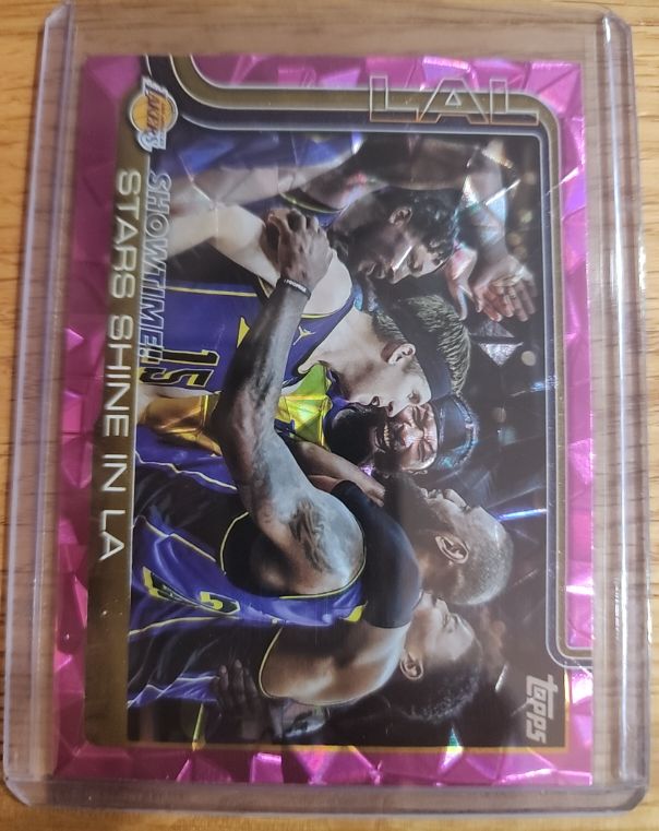 2025-26 Topps #293 Showtime! Stars Shine in LA Austin Reaves — front