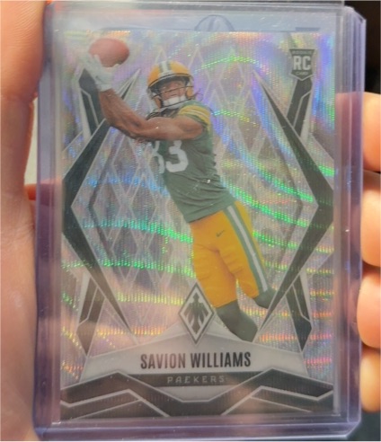 2025 Panini Phoenix #153 Savion Williams Silver Prizm — front