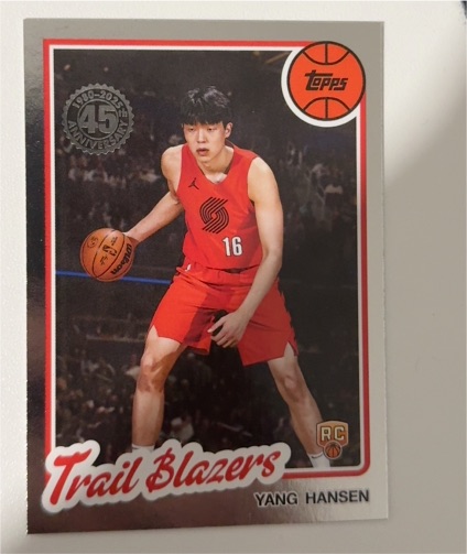 2025-26 Topps 45th Anniversary #80BK-62 Yang Hansen — front