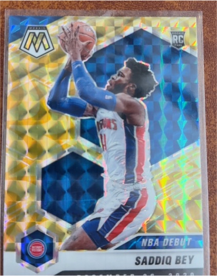 2020-21 Panini Mosaic #276 Saddiq Bey NBA Debut — front
