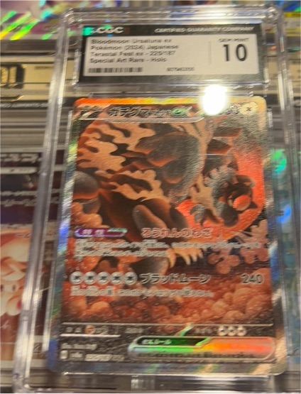 Bloodmoon Ursaluna ex 225/187 Sv8a: Terastal Fest Ex Holo (Japanese) — front