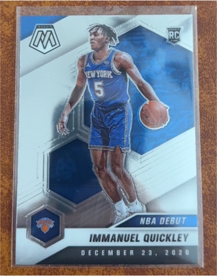 2020-21 Panini Mosaic #277 Immanuel Quickley NBA Debut Rookie — front
