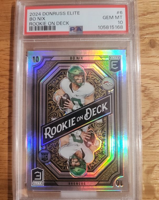 2024 Panini Donruss Elite #6 Bo Nix Rookie On Deck — front