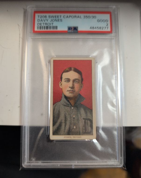 1909-11 T206 Sweet Caporal 350/30 Davy Jones — front