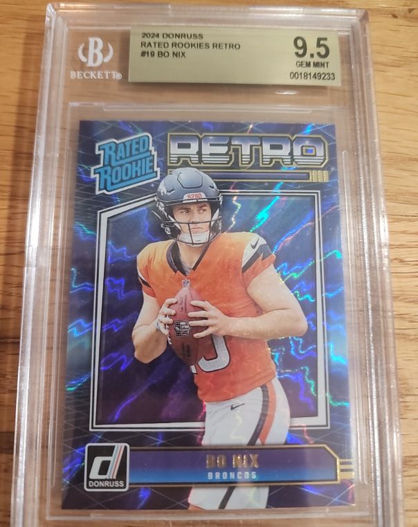 2024 Donruss Rated Rookies Retro #19 Bo Nix — front