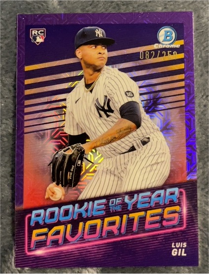 2022 Bowman Chrome #ROYF-15 Luis Gil Rookie of the Year Favorites Mojo — front