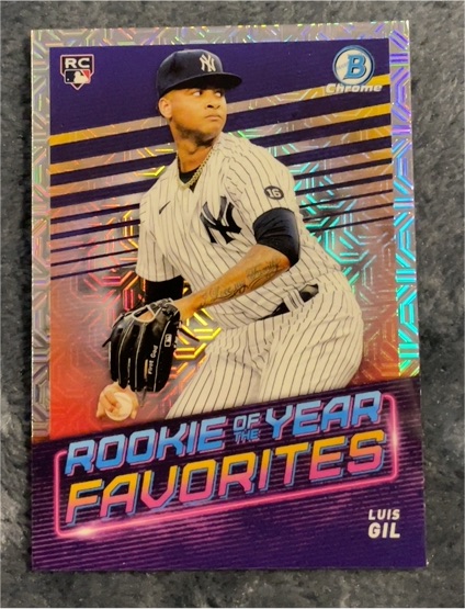 2022 Bowman Chrome #ROYF-15 Luis Gil Rookie of the Year Favorites Mojo — front