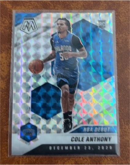 2020-21 Panini Mosaic NBA Debut #268 Cole Anthony — front
