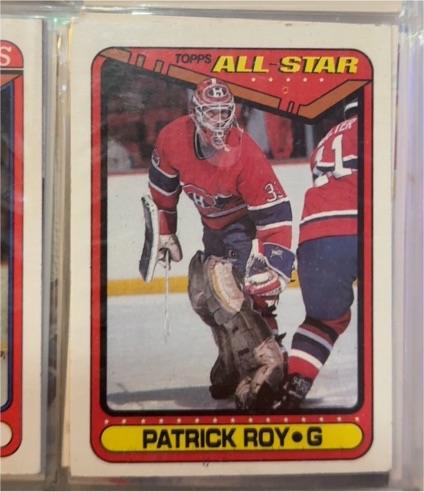 1990-91 Topps #198 Patrick Roy — front