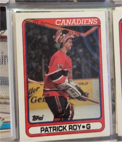 1990-91 Topps #219 Patrick Roy — front