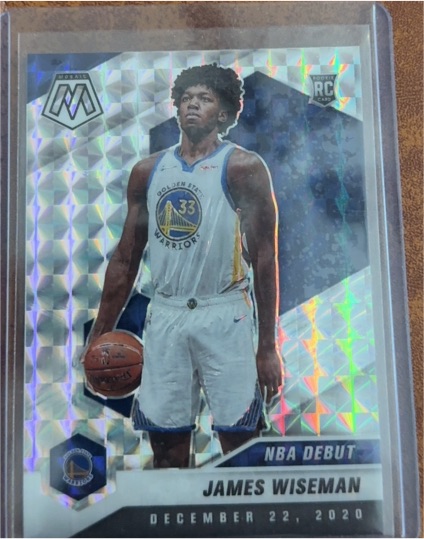 2020-21 Panini Mosaic #266 James Wiseman NBA Debut — front