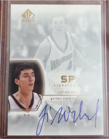 2002-03 SP Authentic SP Signatures #WE Jiri Welsch — front