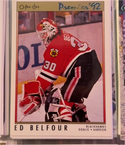 1991-92 O-Pee-Chee Premier #19 Ed Belfour — front