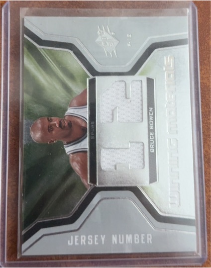 2007-08 Upper Deck SPx Winning Materials Jersey #WMJ-BB Bruce Bowen — front