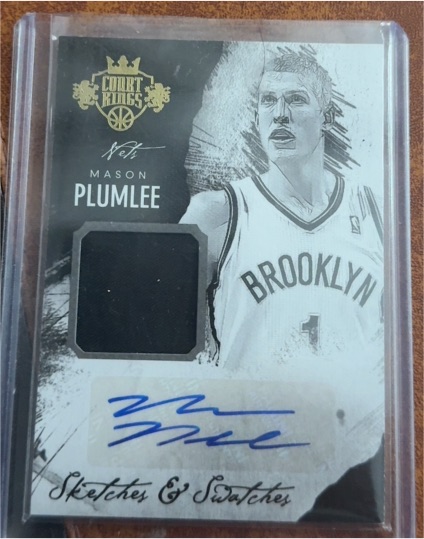 2016-17 Panini Court Kings Sketches & Swatches Mason Plumlee — front