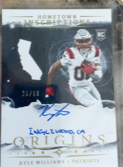 2025 Panini Origins Hometown Inscriptions # Kyle Williams — front