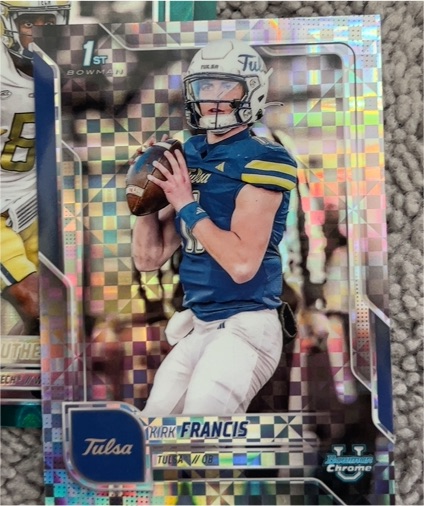 2025 Bowman University Chrome #20 Kirk Francis — front
