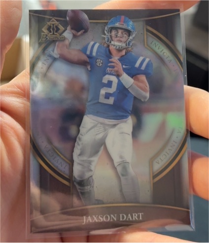 2022 Bowman University Chrome Bowman Invicta #BI-13 Jaxson Dart — front