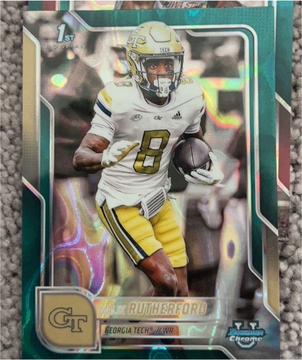 2025 Bowman University Chrome #23 Malik Rutherford — front