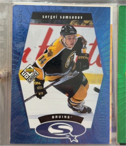 1998-99 Upper Deck UD Choice Starquest #SQ6 Sergei Samsonov — front